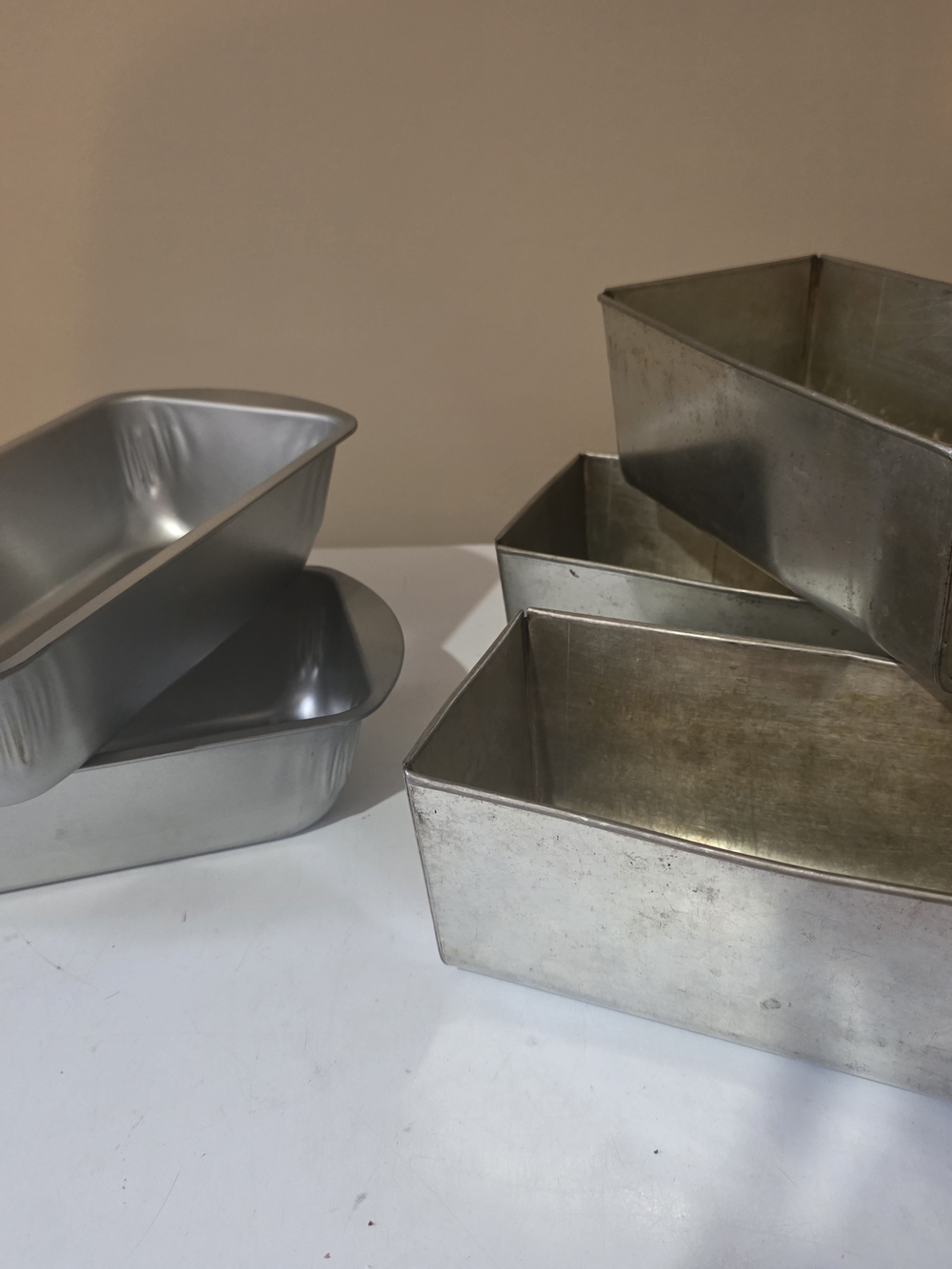Lightweight Silver Loaf Pan - Set of Metal Bread Pans